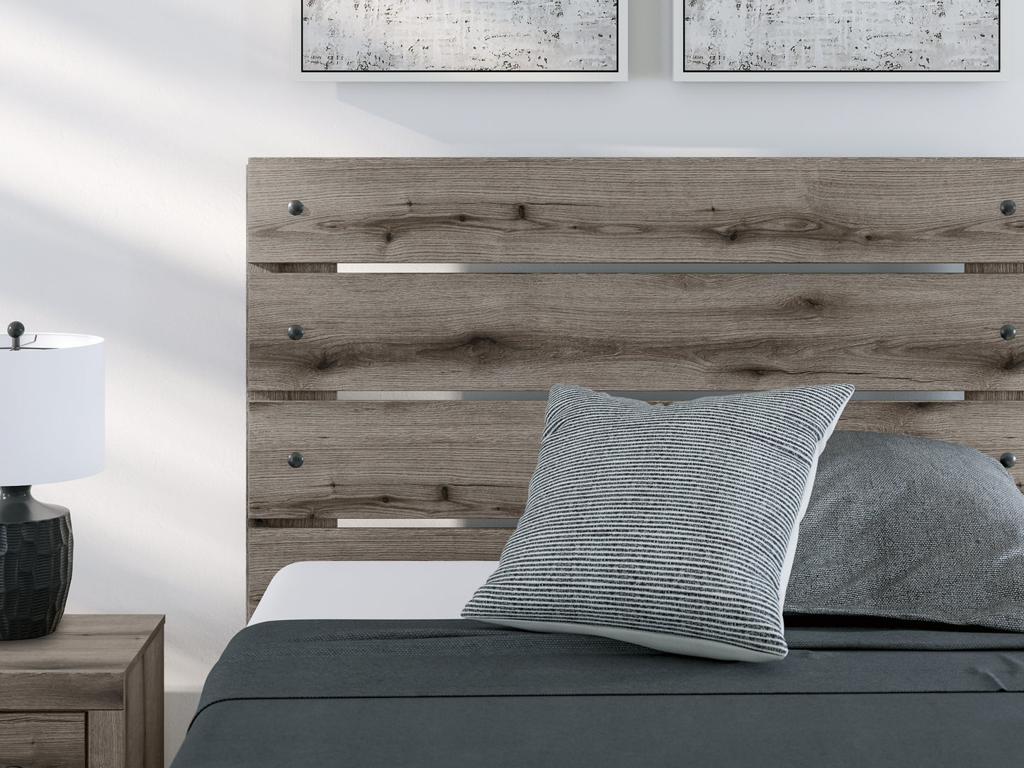 Cama con paneles y almacenamiento Graystorm