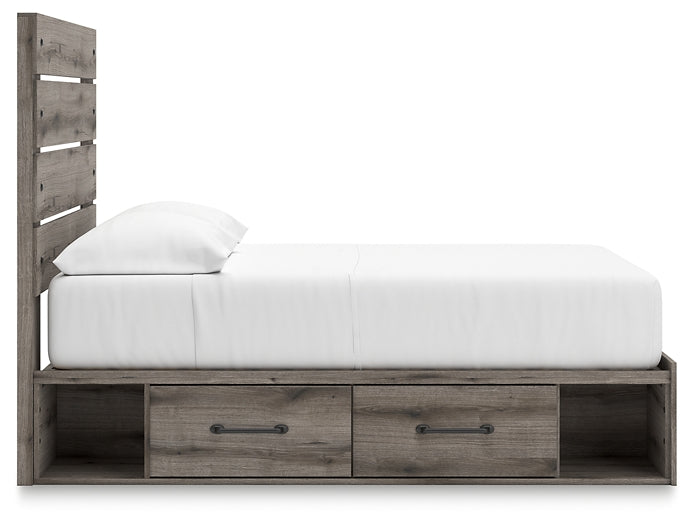 Cama con paneles y almacenamiento Graystorm