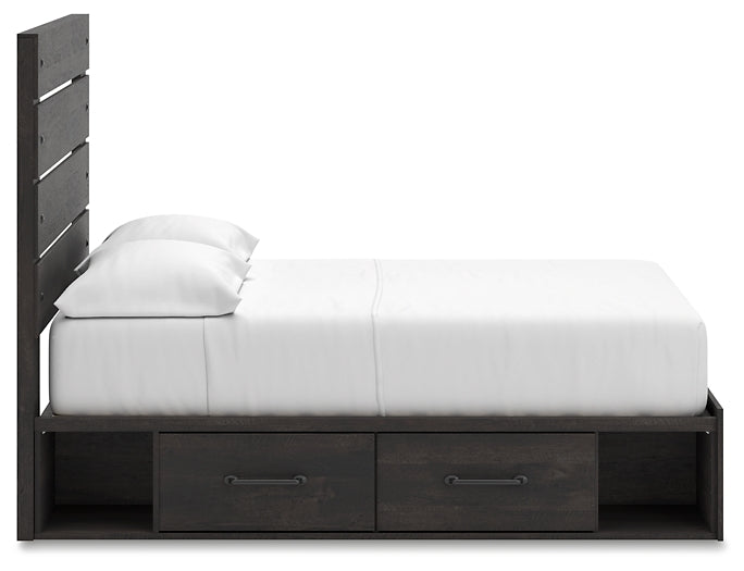 Cama con almacenamiento Hollivern Panel
