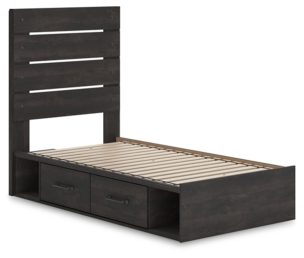 Cama con almacenamiento Hollivern Panel