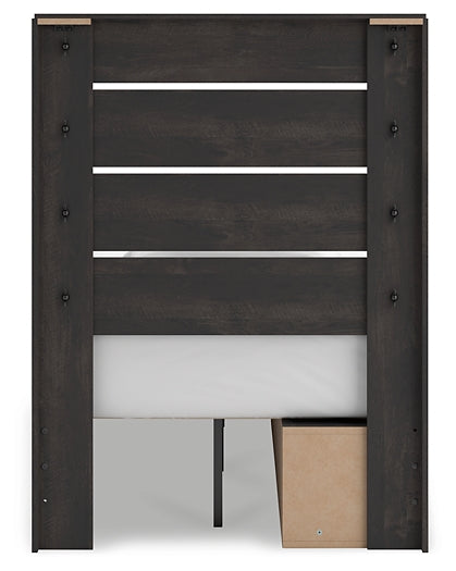 Cama con almacenamiento Hollivern Panel