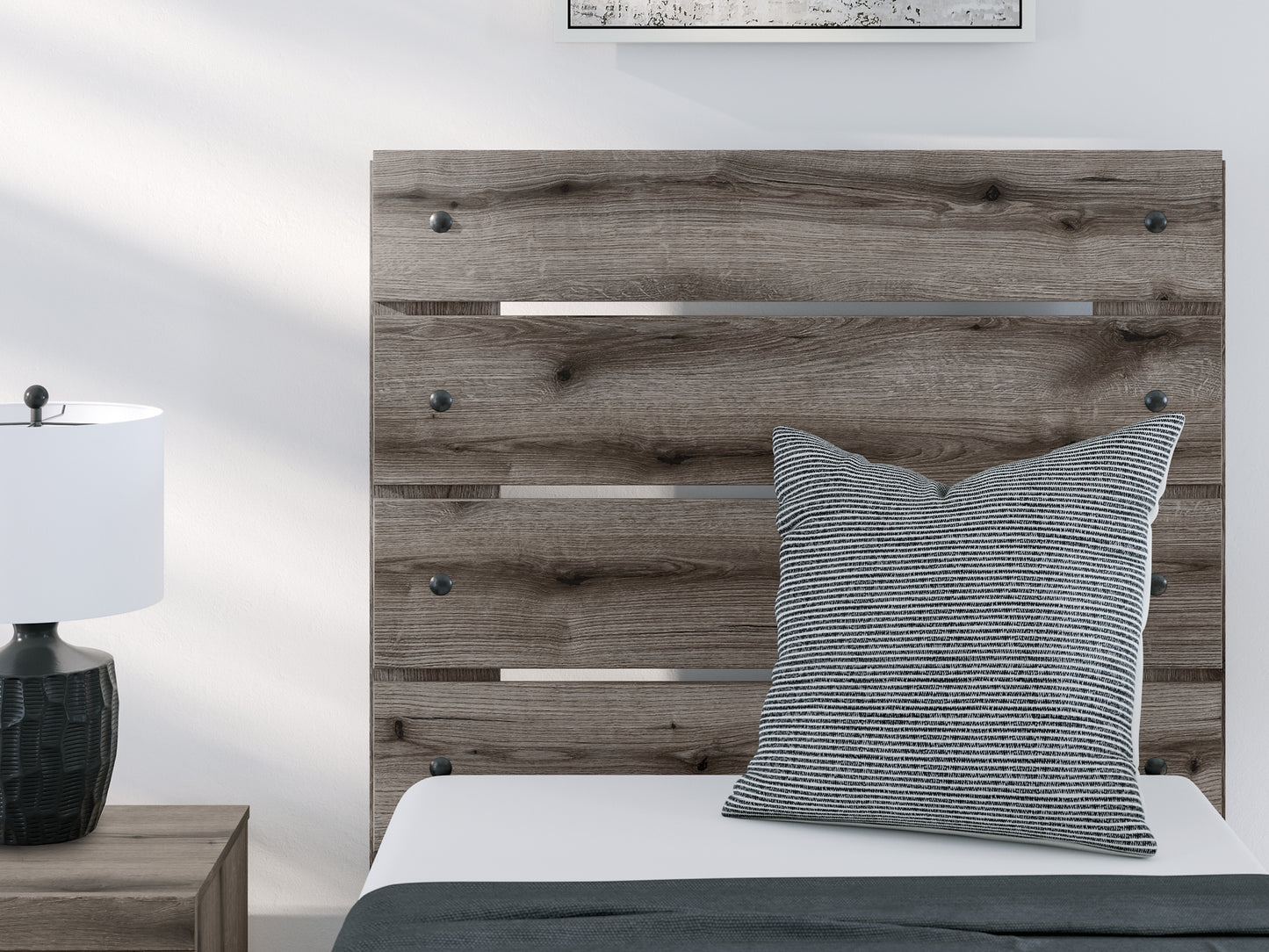 Cama con paneles y almacenamiento Graystorm