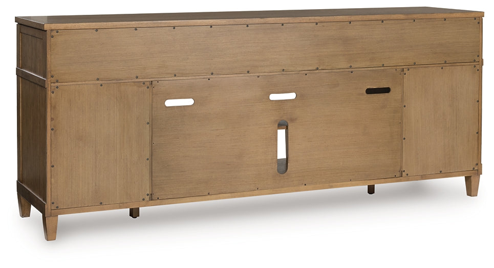 Mueble de TV Sharlance XL con opción de chimenea