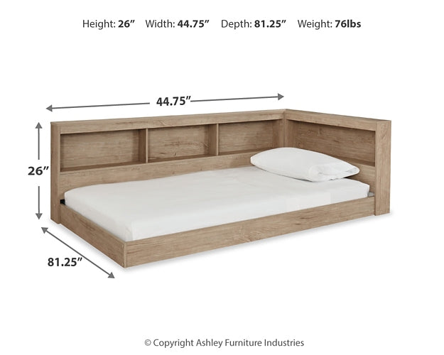 Ashley Express - Cama con almacenaje y librería Oliah