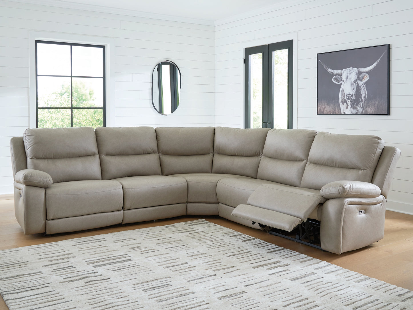 Seccional reclinable eléctrico de 5 piezas Narwhal Place