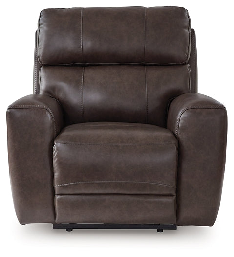Sillón reclinable eléctrico Crossplex con reposacabezas ajustable