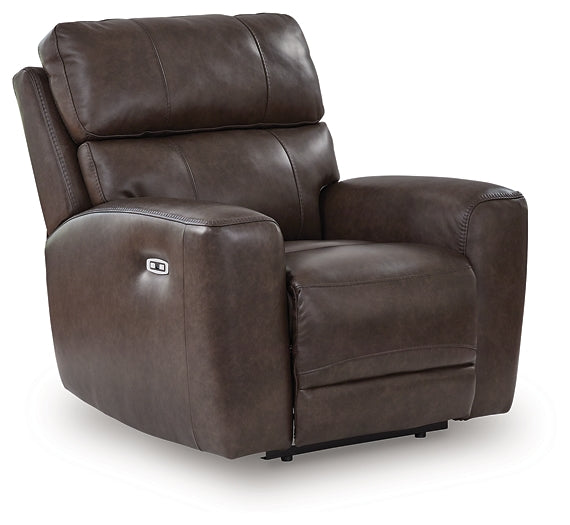 Sillón reclinable eléctrico Crossplex con reposacabezas ajustable