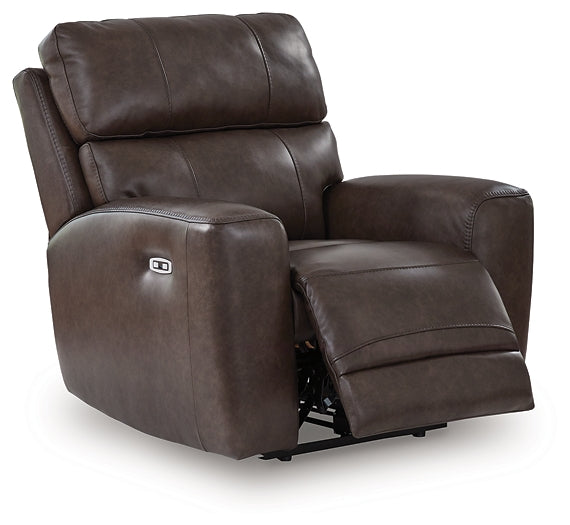 Sillón reclinable eléctrico Crossplex con reposacabezas ajustable