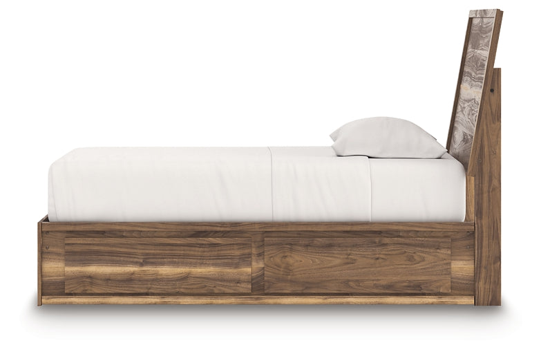 Ashley Express - Cama doble Zadilyn con paneles y espacio de almacenamiento