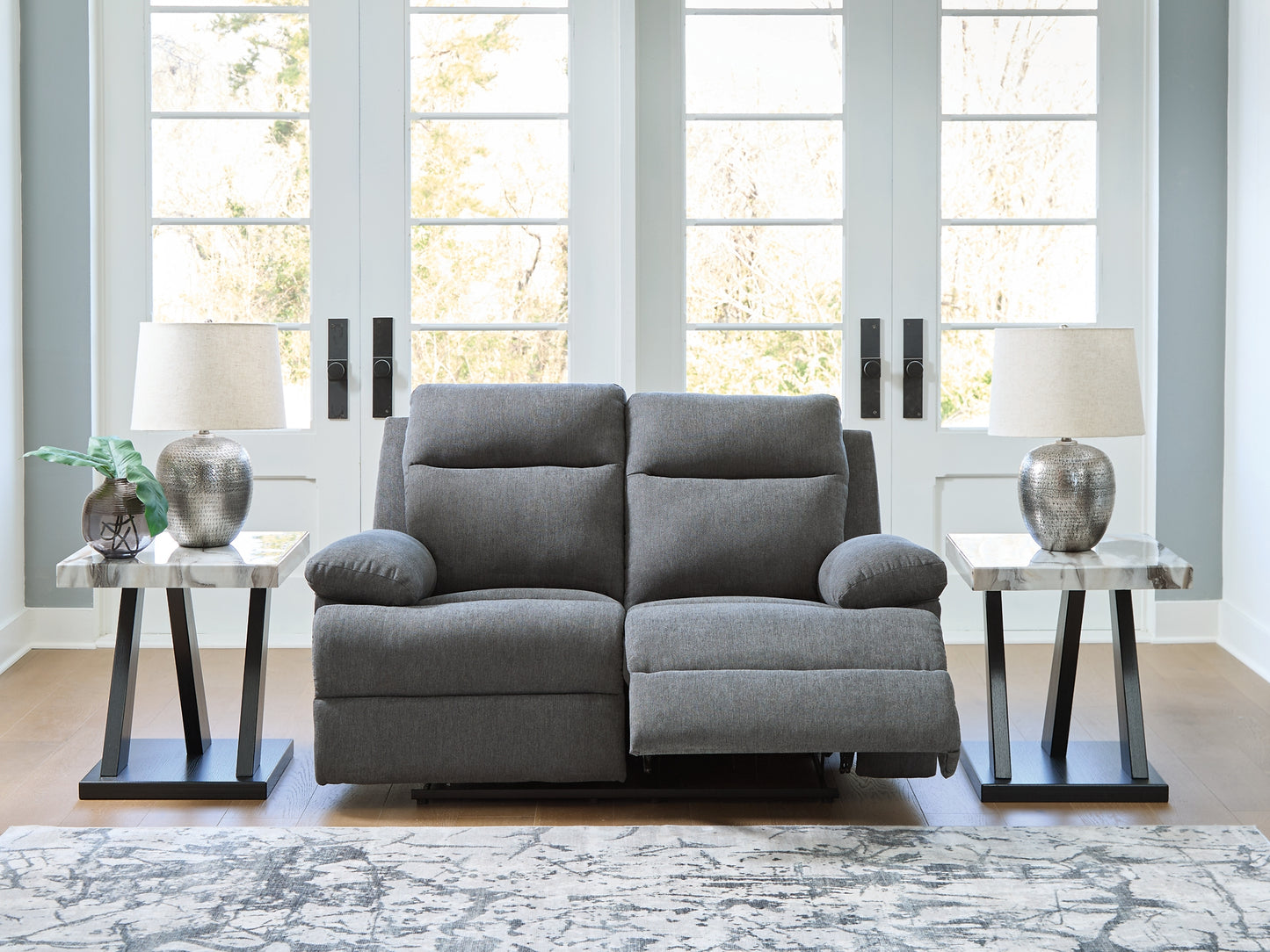 Loveseat reclinable de deslizamiento lateral