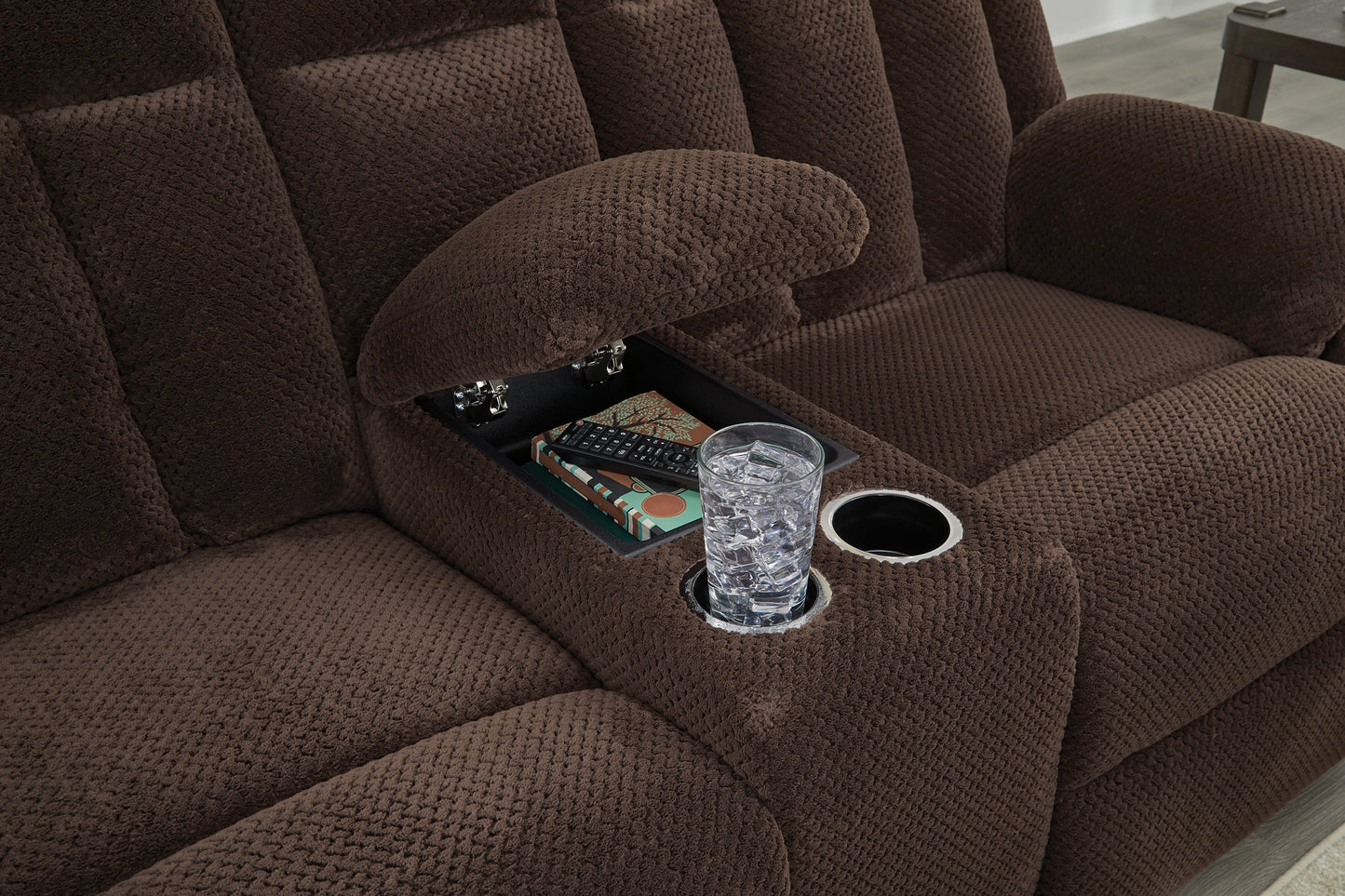 Observation DBL REC PWR Loveseat con consola
