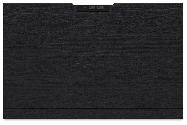 Cama Queen Londer con paneles, cómoda con espejo y mesita de noche