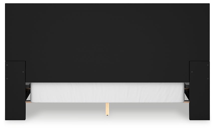 Cama California King con paneles, tocador con espejo, cómoda y mesita de noche