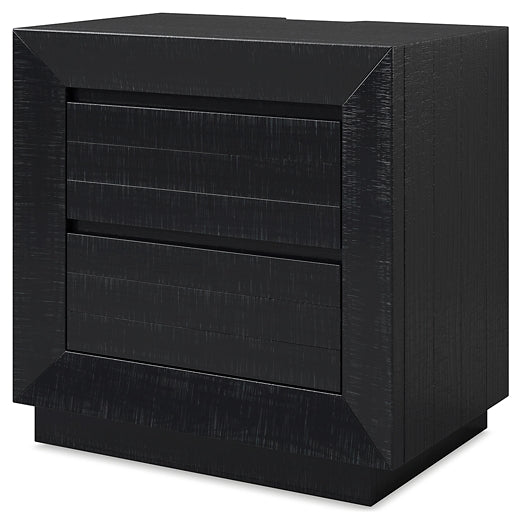 Cama California King con paneles, tocador con espejo, cómoda y mesita de noche
