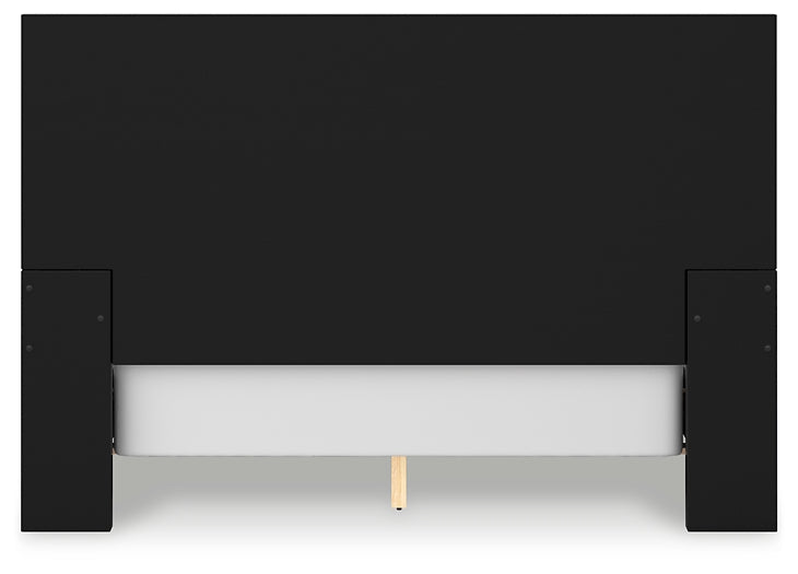 Cama Queen Londer con paneles, cómoda y arcón con espejo