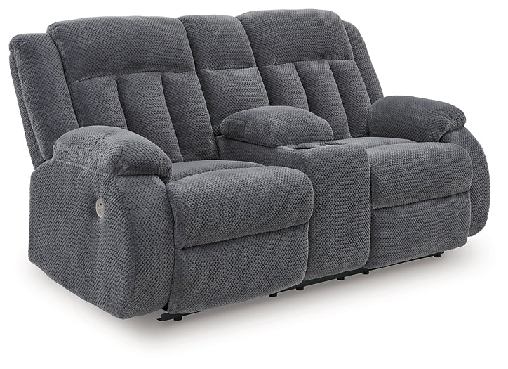 Observation DBL REC PWR Loveseat con consola