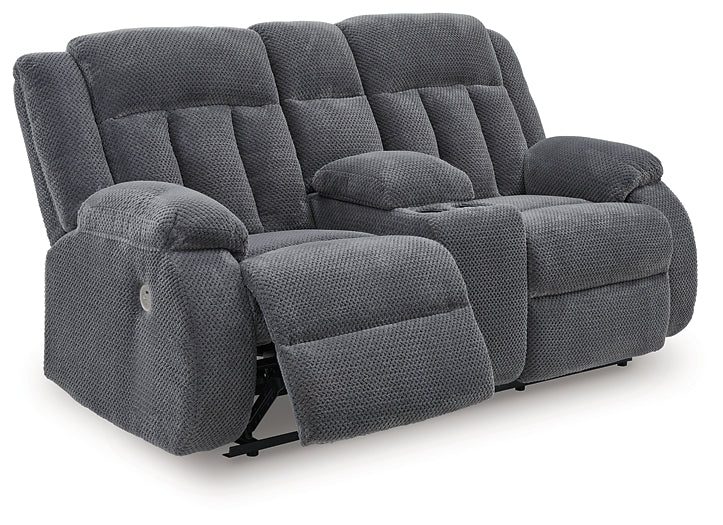 Observation DBL REC PWR Loveseat con consola