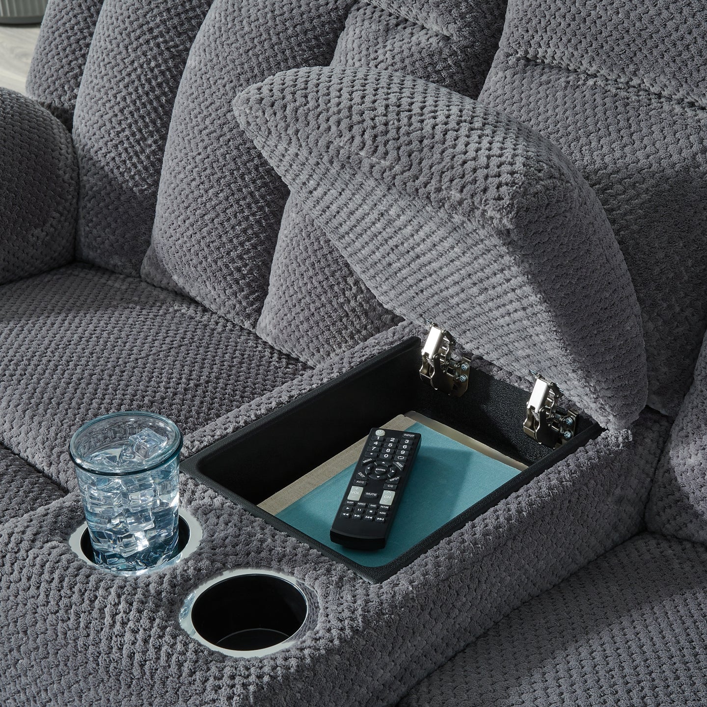 Observation DBL REC PWR Loveseat con consola