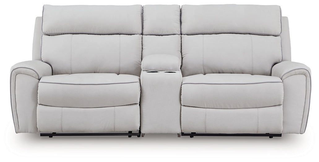 Seccional reclinable eléctrico de 3 piezas Social Pointe