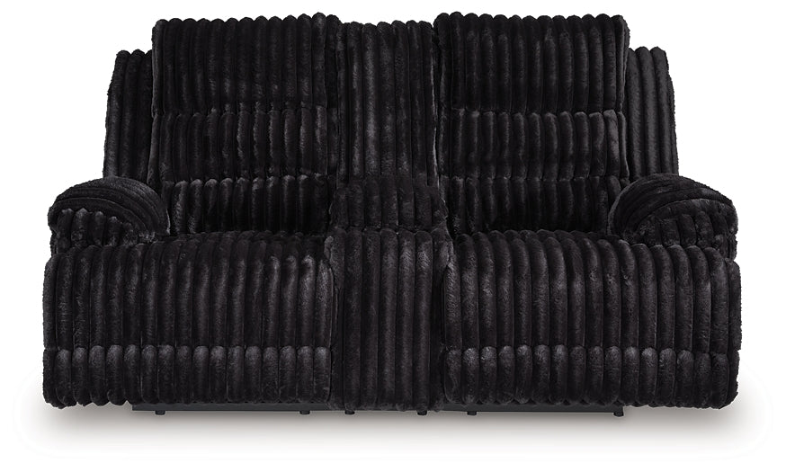 Loveseat eléctrico doble REC de Rhines Falls con consola
