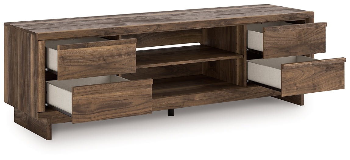 Mueble de TV Zadilyn XL con opción de chimenea