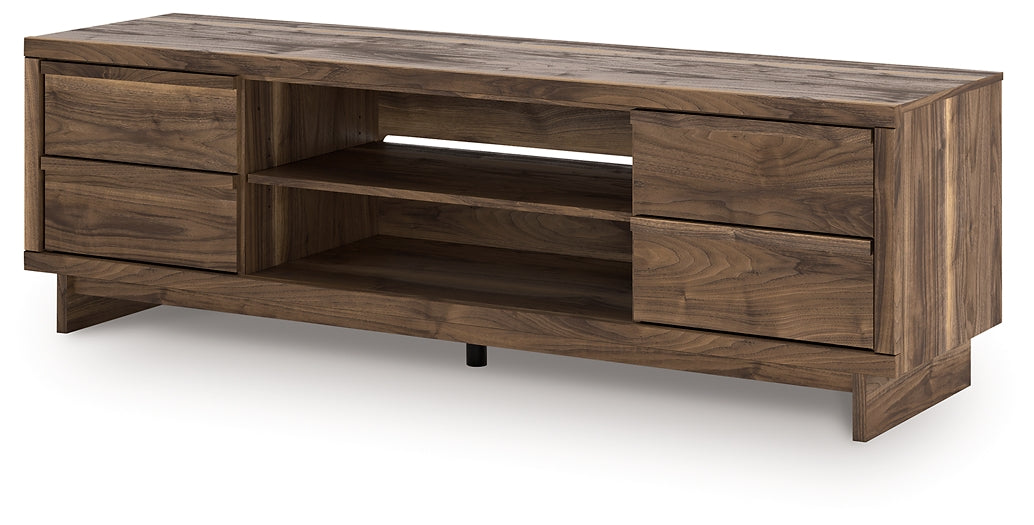 Mueble de TV Zadilyn XL con opción de chimenea