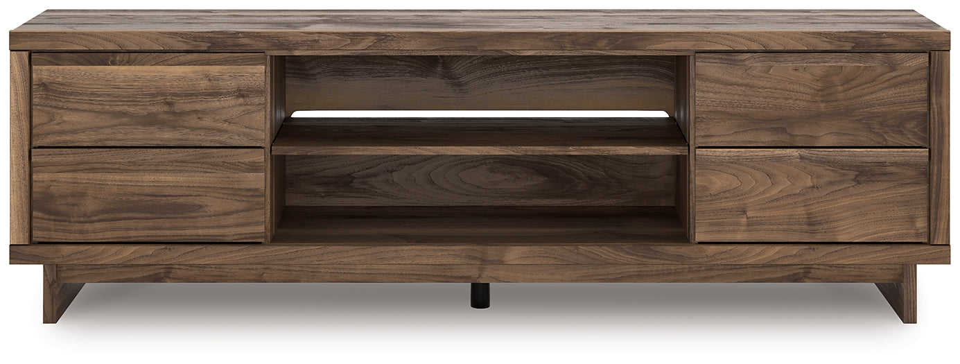 Mueble de TV Zadilyn XL con opción de chimenea