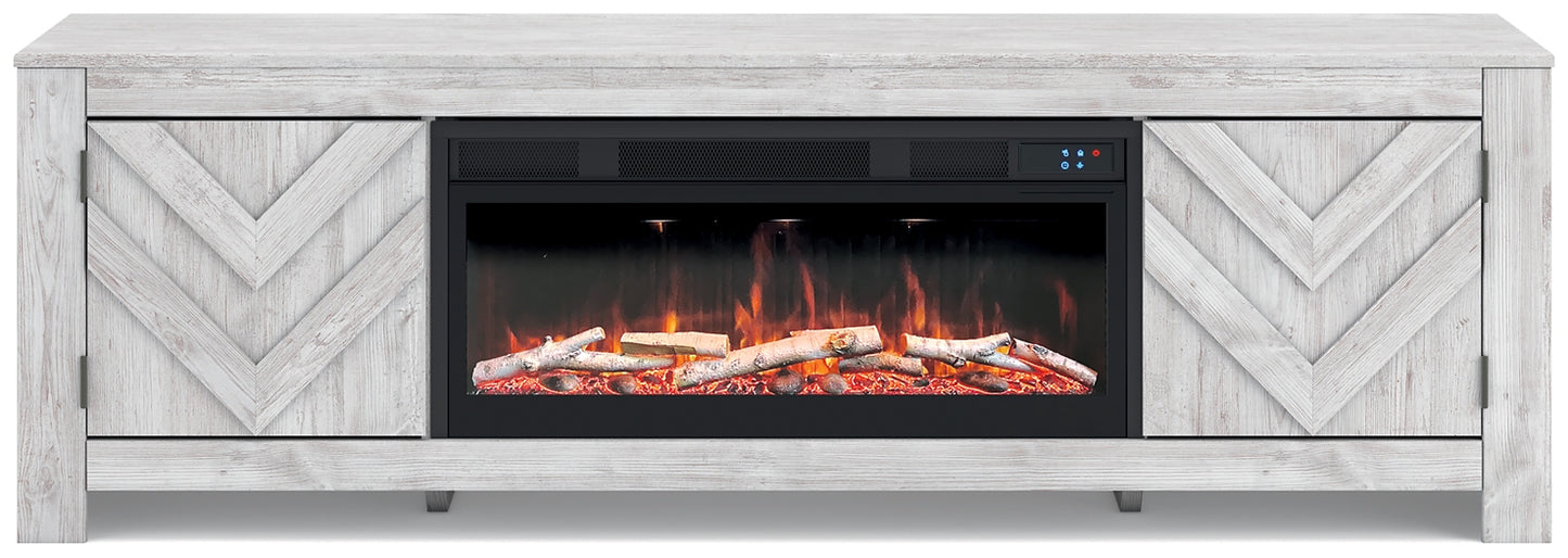 Mueble para TV Cayboni de 71" con chimenea eléctrica