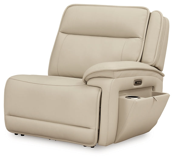 Sofá seccional reclinable de 5 piezas con consola Double Deal