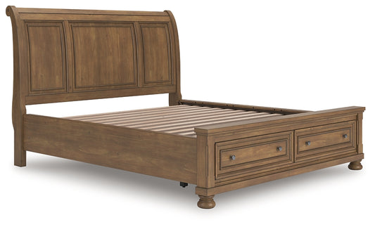 Cama tipo trineo Feddinger California King con almacenamiento