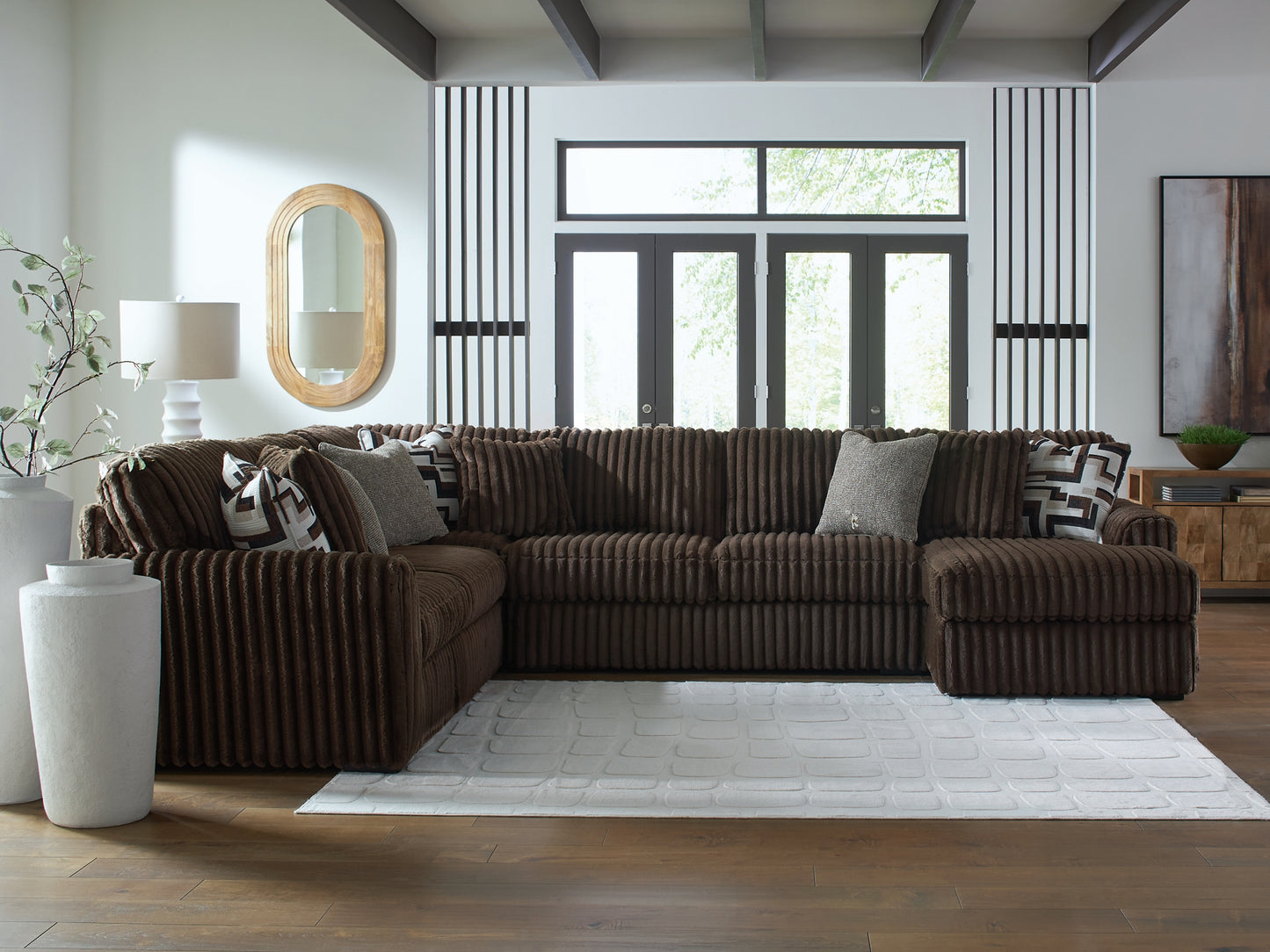 Seccional de 4 piezas con chaise longue Midnight-Madness