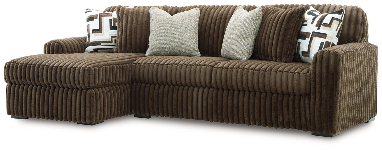 Sofá seccional de dos piezas con chaise longue Midnight-Madness