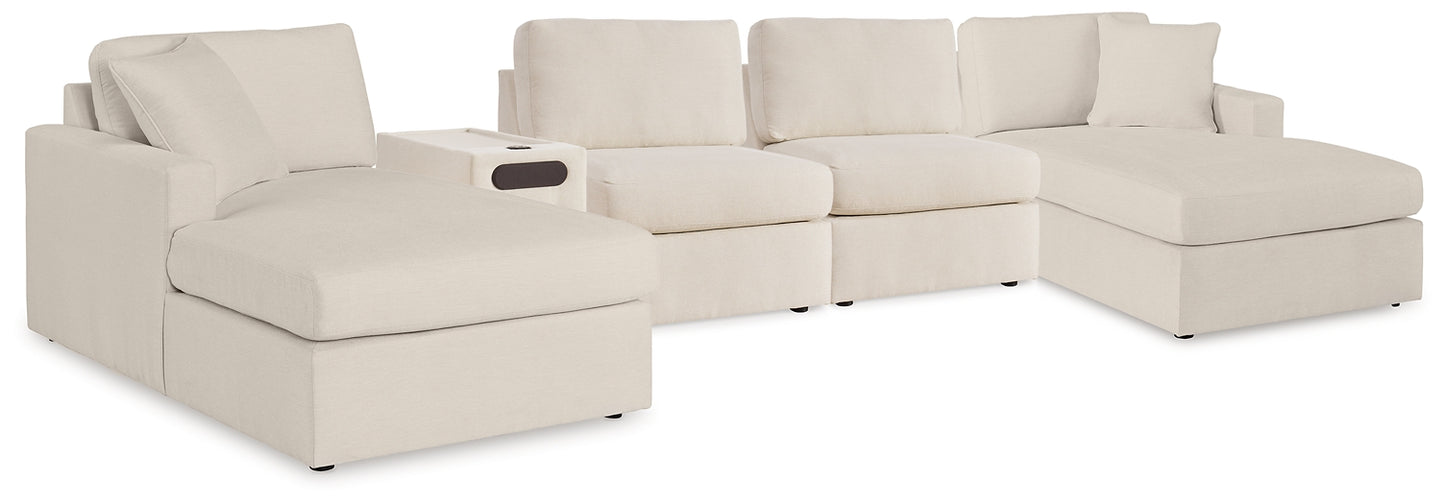 Seccional Modmax de 5 piezas con consola de audio