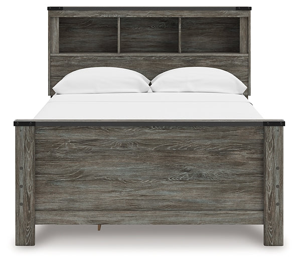 Cama Frandern con librería completa y almacenamiento