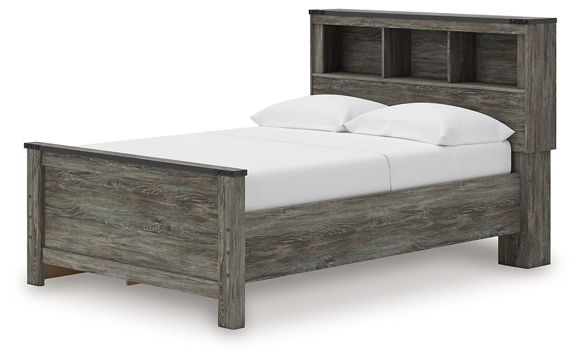 Cama Frandern con librería completa y almacenamiento