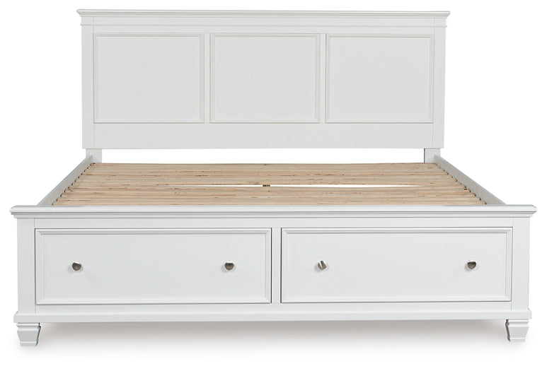 Cama Fortman California King con almacenamiento y paneles
