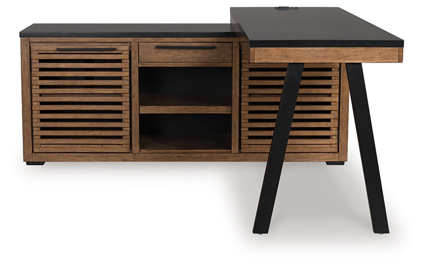 Credenza Kallari con retorno de escritorio