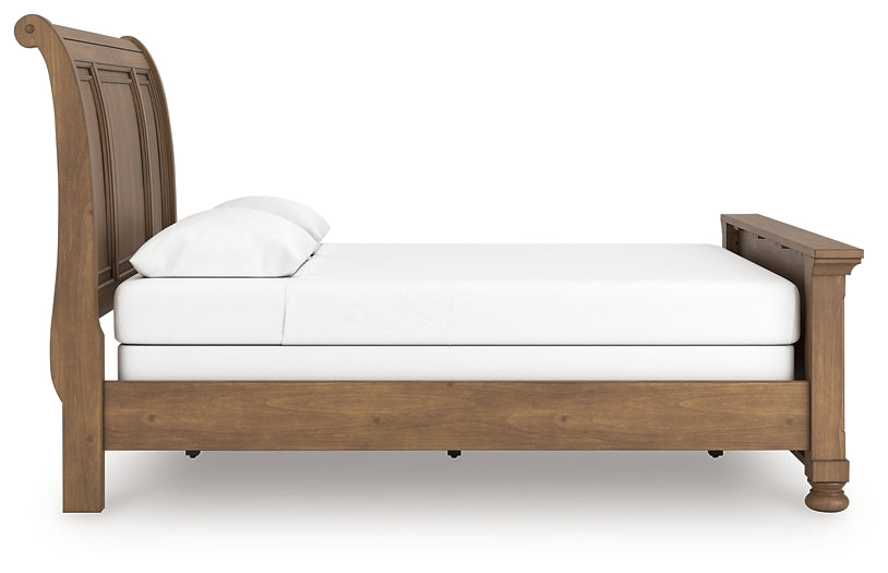 Ashley Express - Cama tipo trineo Feddinger Queen