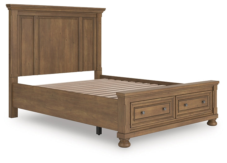 Cama Feddinger Queen con almacenamiento y paneles