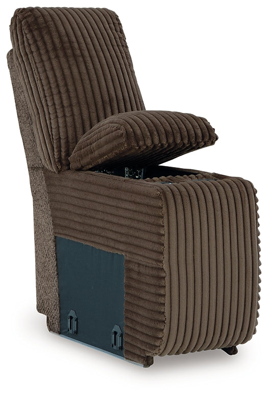 Seccional reclinable de 4 piezas de primer nivel con chaise longue