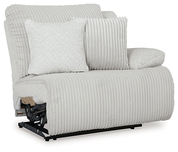 Seccional reclinable de 4 piezas de primer nivel con chaise longue