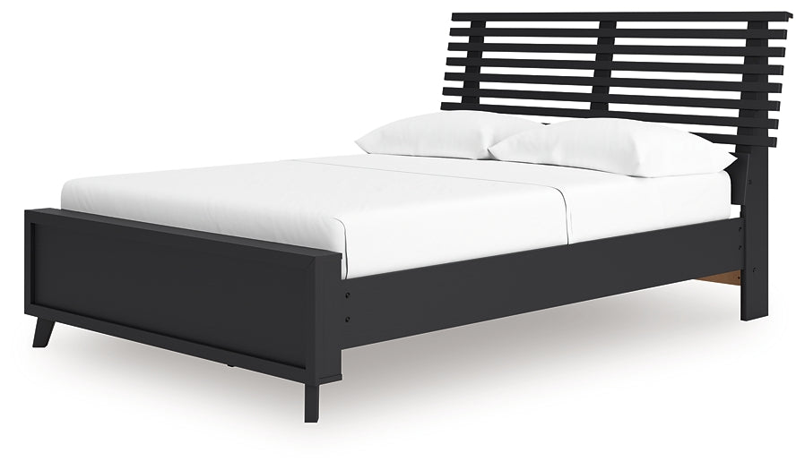 Ashley Express - Cama Danziar con paneles de láminas