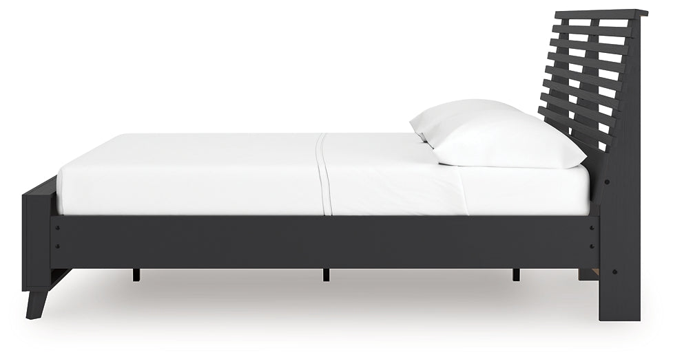 Ashley Express - Cama Danziar con paneles de láminas