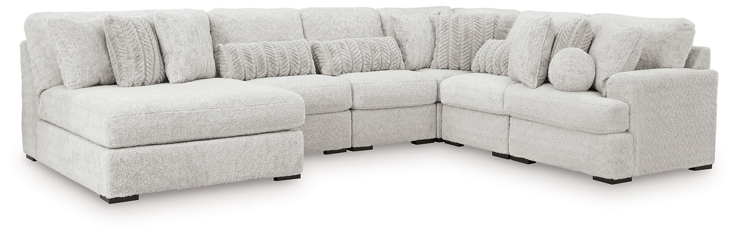 Seccional de 6 piezas Cuddle Plush con chaise longue