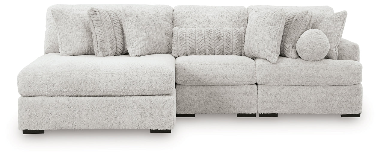 Seccional de 3 piezas Cuddle Plush con chaise longue