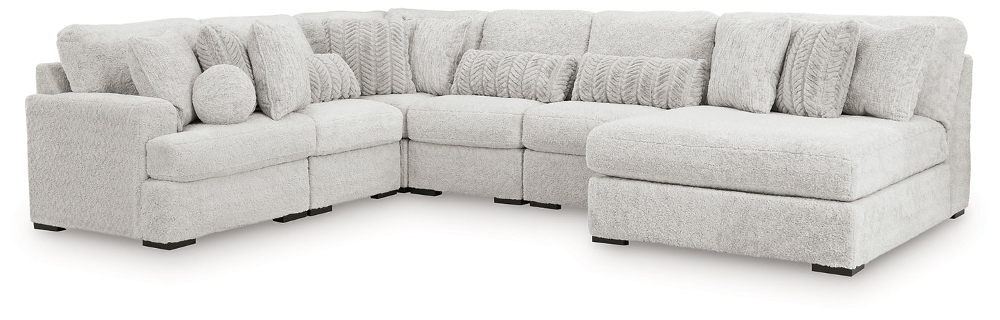 Seccional de 6 piezas Cuddle Plush con chaise longue