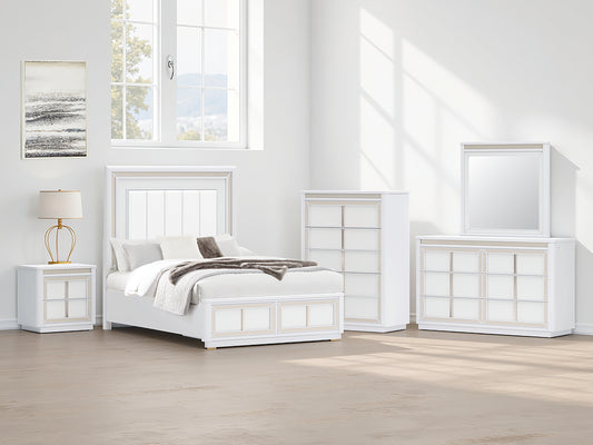 Cama con almacenaje tapizada Chalanna