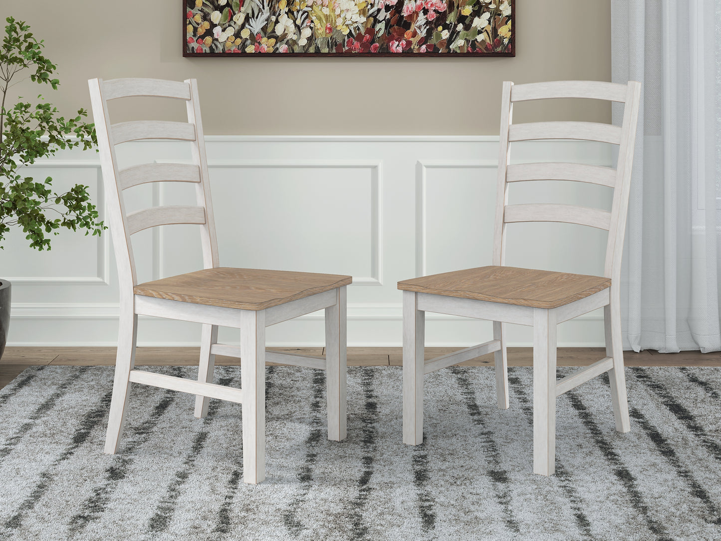 Ashley Express - Silla auxiliar de comedor Purlaney (2 unidades)