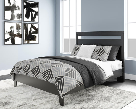 Ashley Express - Cama Queen con plataforma y paneles Finch