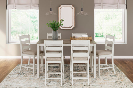 Conjunto de mesa de mostrador Skempton RECT DRM (7 unidades)